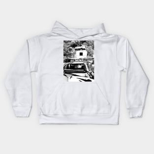 French Cars In a Scrap Yard Kids Hoodie